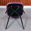 Set of 4 Velvet Dining Chairs Upholstered Seat Home Living Room Lounge Bedroom