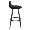 1/2/4/6x Velvet Padded Bar Stool Kitchen Pub Breakfast High Chair with Backrest