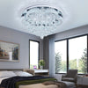 60cm LED Flower Crystal Ceiling Light Chandelier Living Room Dining Room 48W