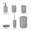 6pcs Bathroom Accessories Set Bin Soap Dispenser Toothbrush Tumbler Toilet Brush