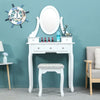 Modern Dressing Table Vanity Table Makeup Desk Dresser Set Home Bedroom Woman BN