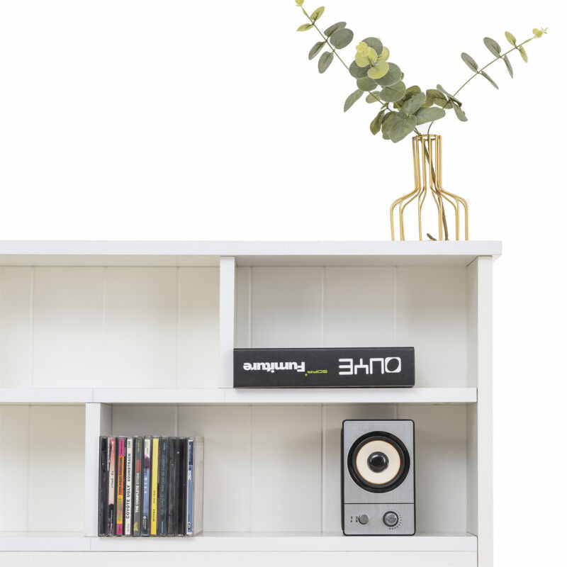 3ft Single Wooden Bed Frame Solid Pine Wood W/ Drawer & Storage Shelves White