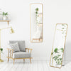 Large Full Length Mirror Gold Steel Frame Dressing Floor Mirror Standing/Hangi