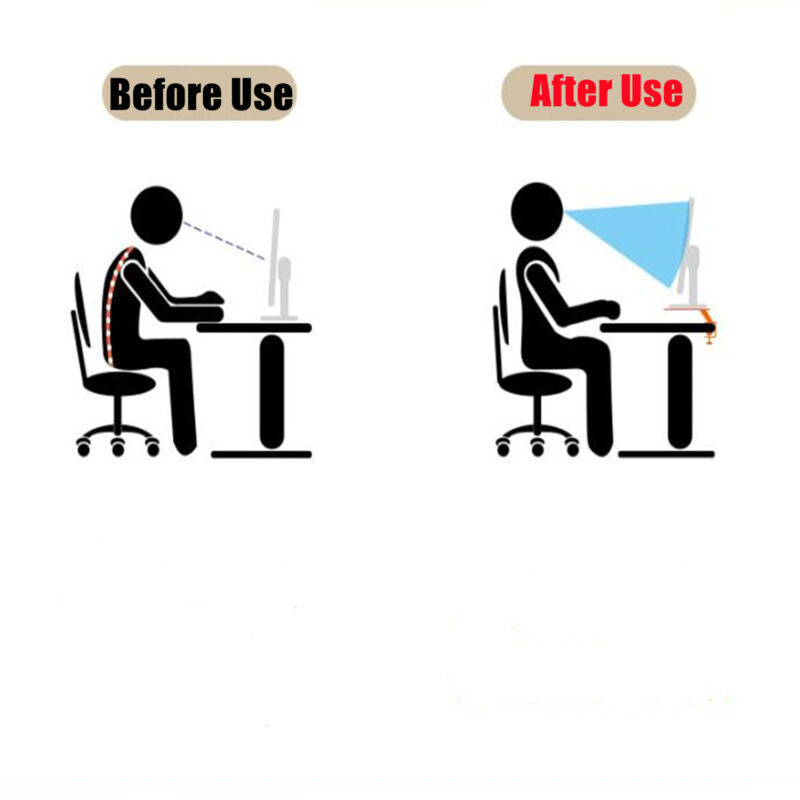 Floating Monitor Riser Desktop Speaker Stand Holder Desk Clamp-on Storage Shelf