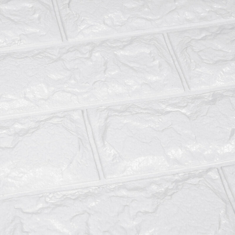 60*30cm 10Pcs 3D Brick Wall Stickers Self- Adhesive Panels Waterproof Tiles