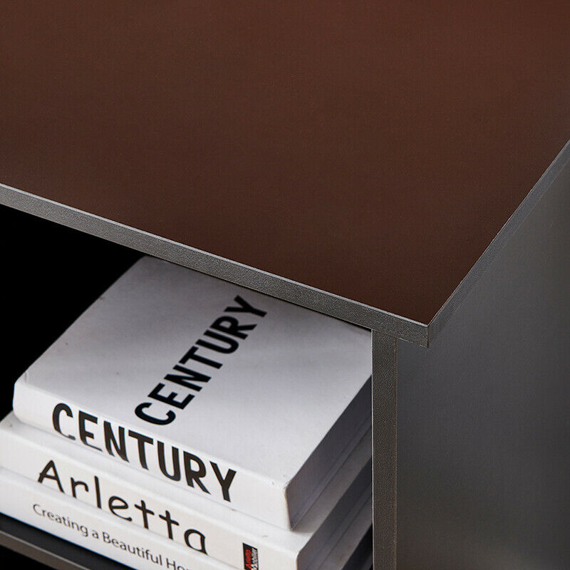 L-Shaped Computer Desk Corner PC Table Home Office with Shelves Large Space BN