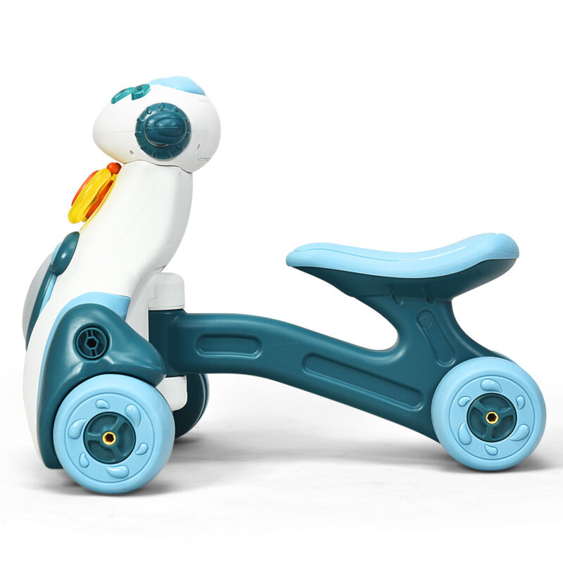 Baby Ride On Scooter Musical Balance Toy Toddler Walker Activity Center for Kids