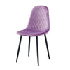 Set of 4 Velvet Dining Chairs Side Chair Metal Legs Dining Room Living Room Home