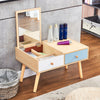 Dressing Table Vanity Table Makeup Desk with Mirror Drawer Storage 37cm Hight BN