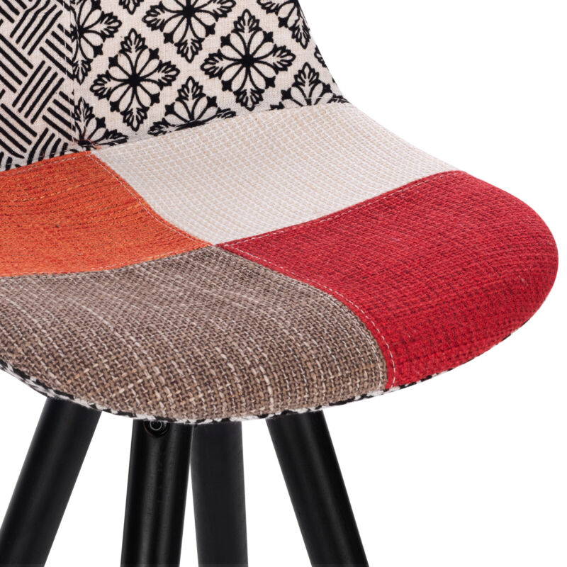 2x Barstool Linen Padded High Counter Breakfast Bar Chair Pub Kitchen Home Stool