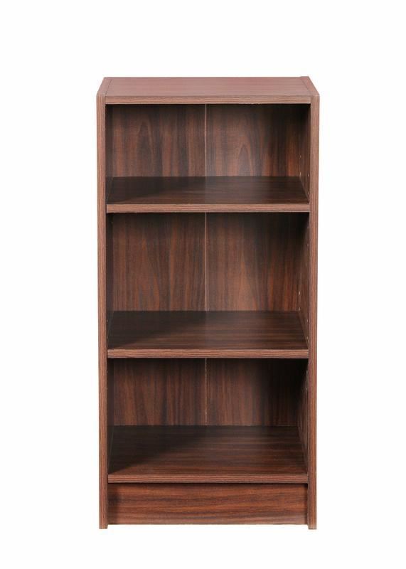 3 Tier Cube Bookcase Display Shelving Storage Unit Wood Furniture Walnut