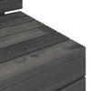 6 Piece Garden Pallet Set Solid Pinewood Dark Grey Q1S6