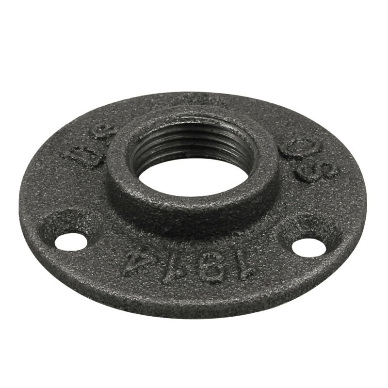 1-150x BSP Malleable Iron Pipe Fittings Wall Mount Floor Flange 1/2" 3/4" 1" UK