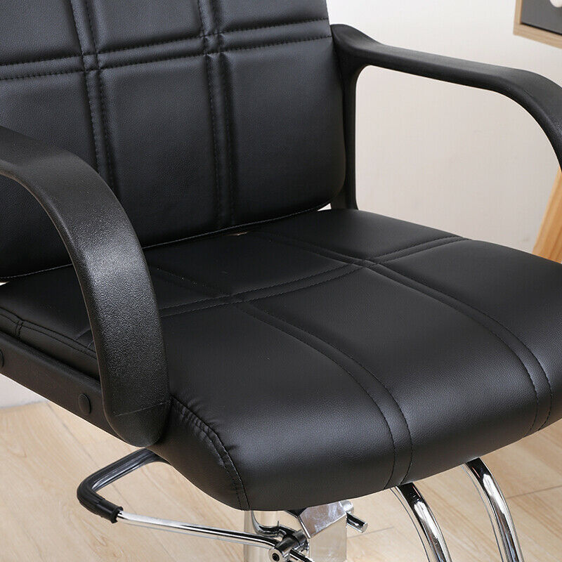 Beauty Salon Haircut Chair Hairdressing Barber Chair PU Leather Black Elegance