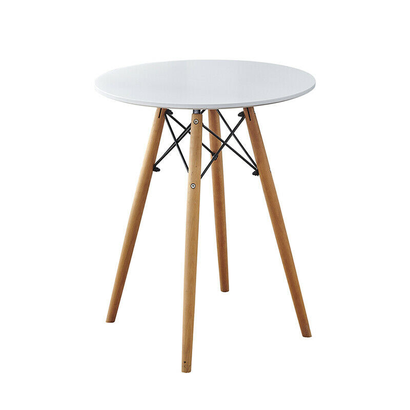60 cm Round Small Dining Table Coffee Table Bar Table Breakfast Table Home White