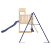 Playhouse with Slide Swings Solid Wood Pine M5E1