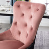 1-2-4X Velvet Button Dining Chairs Knocker Back Kitchen Nailhead High Backrest
