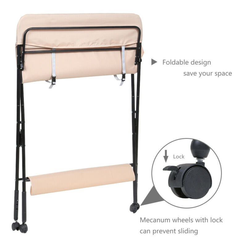 Portable Baby Changer Unit Table Nursery Changing Station Bath Mat And Storage