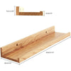 Wooden Floating Shelf Space Saving Floating Wall Shelves Display Shelf Bookshelf