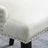 2x Velvet Dining Chairs Button Tufted with Rivets Knocker Lounge Chair Home BN
