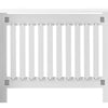 109cm MDF Radiator Cover Wall Cabinet Wide Wood Slats Vertical Grill White DIY