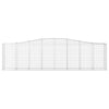 Arched Gabion Baskets 2 pcs 400x50x100/120 Galvanised N8C3