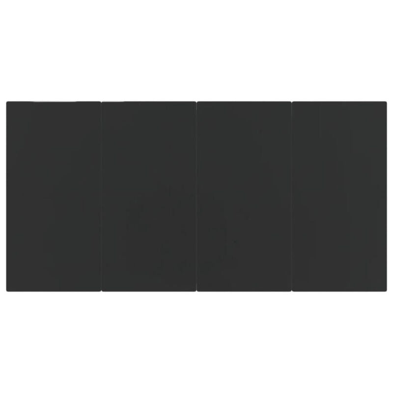 7 Piece Garden Dining Set Black I6L0