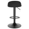 2x Bar Stools 360° Swivel Gas Lift Cafe Pub Stools w/ Backrest Height Adjustable