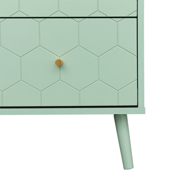 Modern Sideboard Buffet Storage Cabinet Cupboard w/ Drawers for Living Room Mint