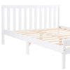 Wooden Bed frame Single Double Bed with Storage Drawers Kids Adults White Grey