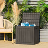 Outdoor Garden Storage Box Waterproof Patio Utility Chest Plastic Lid Container