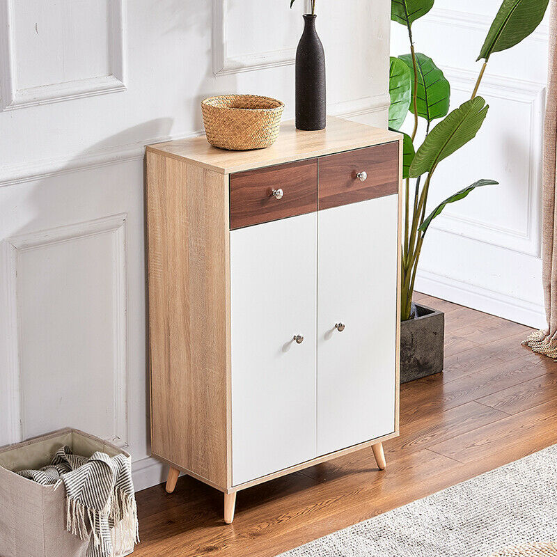 Storage Cabinet Cupboard Sideboard Display Unit with 2 Drawer Hallway Livingroom