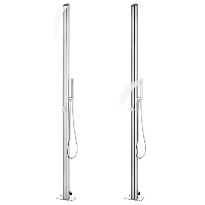 Garden Shower with Grey Base 225 Stainless Steel E3I0