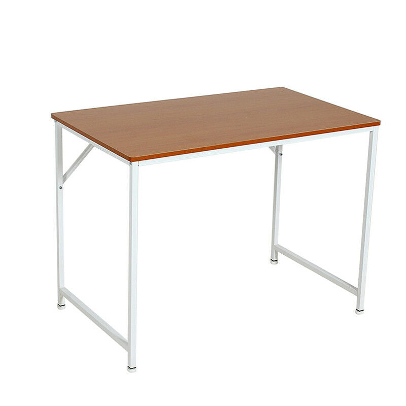 Computer Laptop Table Desk Wood Top Study Office Home Workstation Black/White