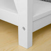 Console Table Side End Table Shelf Storage Bedroom Desk Hallway Furniture White