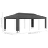 Gazebo with Double Roof 3x6 m Anthracite V1Y1