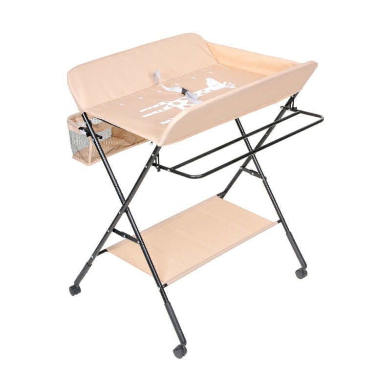 Portable Baby Changer Unit Table Nursery Changing Station Bath Mat And Storage
