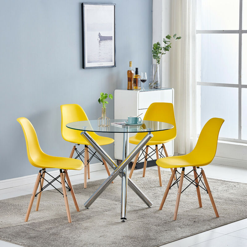 Set of 4 Eiffel Dining Chairs Lounge Chairs Side Chairs Home Office Dining Room