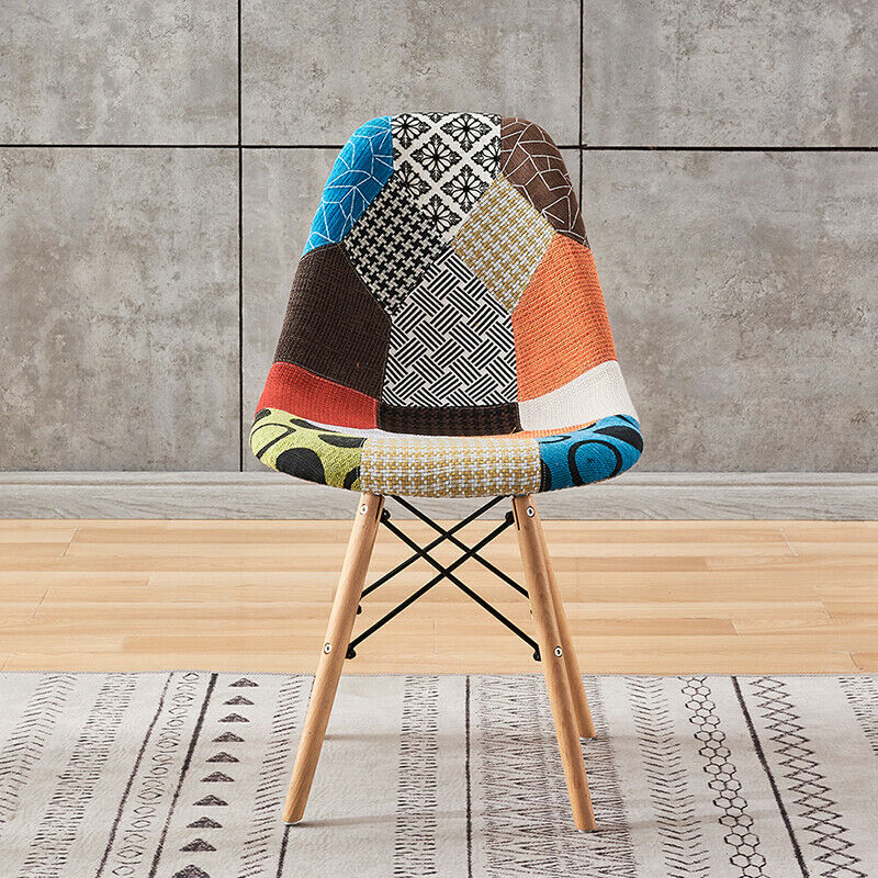 4Pcs Dining Chairs Soft Padded Seat Furniture Dining Office Lounge Office Home