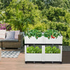 Set of 4 Raised Garden Bed Kits Elevated Flower Vegetable Herb Grow Planter Box