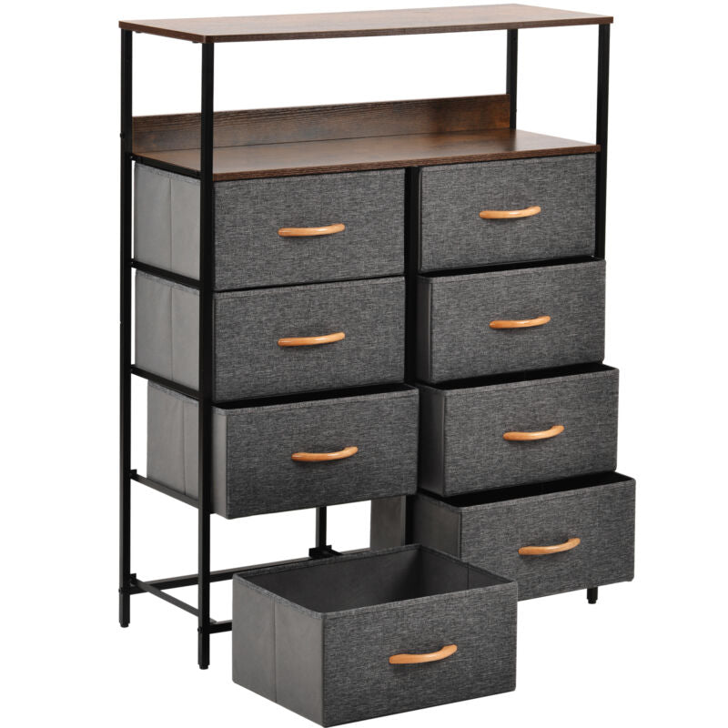 8 Drawers Chest of Drawers Unit Storage Cabinet Bedroom Furniture Hallway