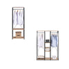 Clothes Rail Dress Garment Hanging Display Stand Rack Unit with Storage Shelves