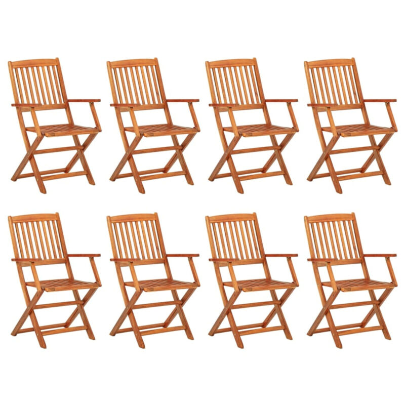 9 Piece Garden Dining Set Solid Acacia Wood D3Y7