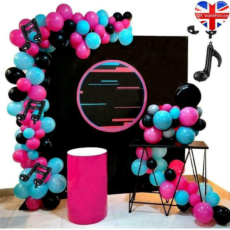 139Pcs Balloon Arch Kit Tik Tok Music Theme Birthday Party Decorations UK