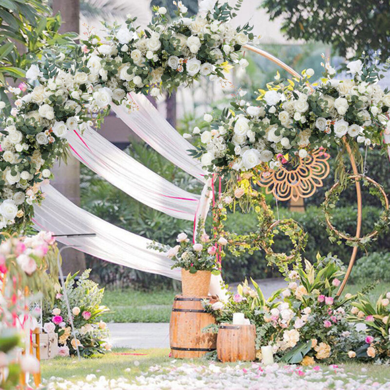 Wedding Artificial Flower Row Arch Table Background Bouquet Party Decor 100CM