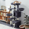 Cat Tree Cat Scratching Post Climb Tower Kitten Toy Scratcher Activity Black