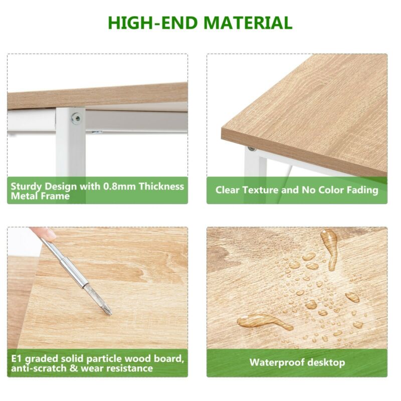 Corner Desk Study Table L shaped for Computer PC Laptop Home Office Workstation