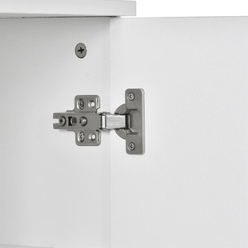 Modern Cabinet Cupboard Sideboard TV Unit High Gloss 2 Doors 4 Drawers With LED