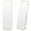 Large Full Length Mirror Gold Steel Frame Dressing Floor Mirror Standing/Hangi