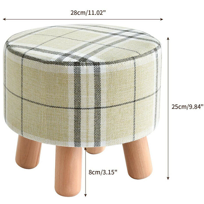 Small Footstool Foot Rest Stool Pouffe Ottoman For Living Room Removable Cover